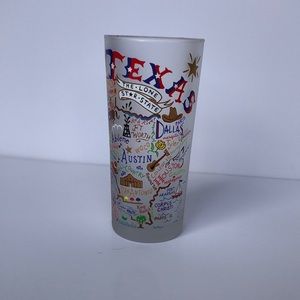 Texas themed frosted glass